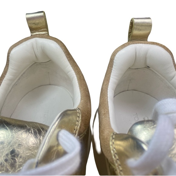 Tory Burch Gold Women's Sneakers - Picture 8 of 9
